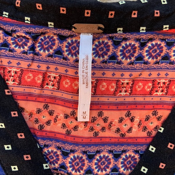 Free People Peacemaker Print Shapeless Dress - Picture 4 of 8